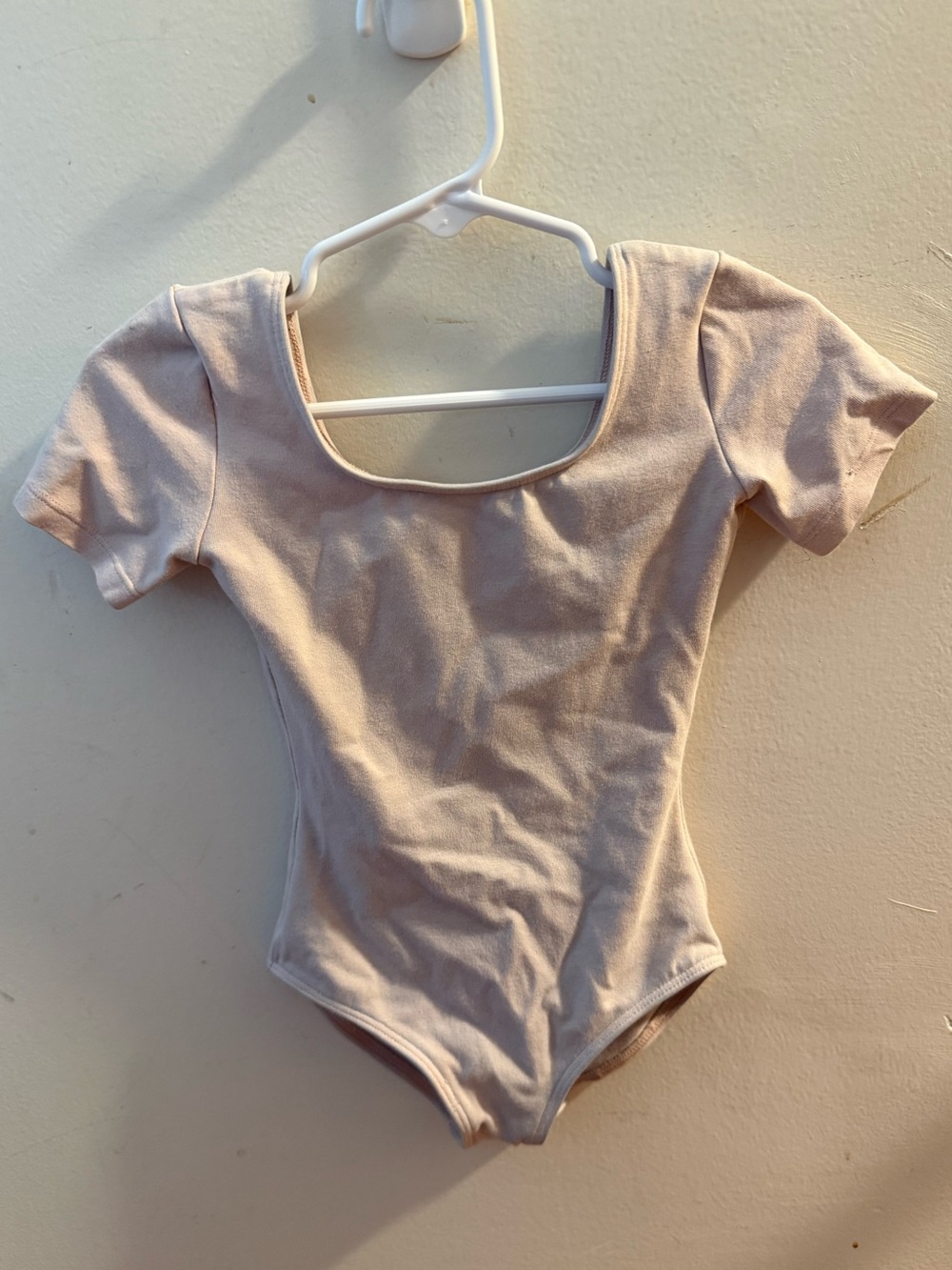 Bloch Short Sleeve One-Piece Leotard in Light Pink